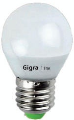 LAMPADA SFERA A LED 6W E27 BIANCO NEUTRO - GIGRA LINE SF6E/BN