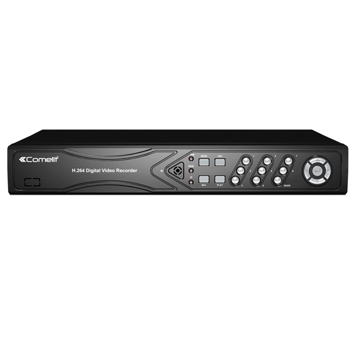 DVR 4 HYBRID,8 INGRESSI HD,200 IPS,HDD 1TB - COMELIT AHDVR080B