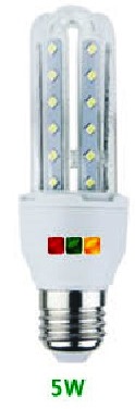 LAMPADA 3 TUBI LED E14 5W 6000°K - GIGRA LINE TL05M/860