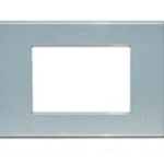 PLACCA 3 POSTI AZZURRO PERLA SERIE LIGHT  - BTICINO LEGRAND N4803AN