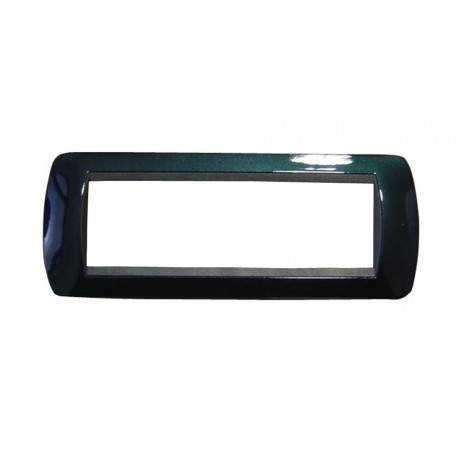 PLACCA 7 POSTI BLU METALLIZZATO BTICINO LIVING INT - BTICINO LEGRAND L4807BT