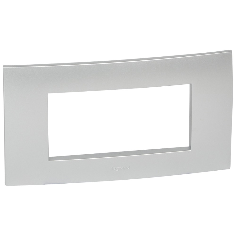 PLACCA VELA QUADRA - SILVER METALLIZZATO - 4 MODULI - LEG 685747