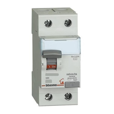 BTICINO GC723AC40 INTERRUTTORE DIFFERENZIALE PURO 40A SALVAV - BTICINO LEGRAND GC723AC40