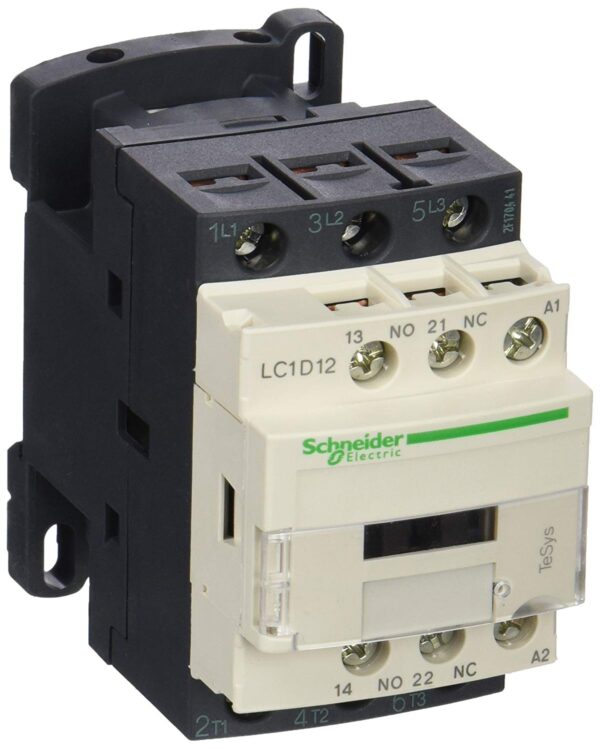Schneider LC1D12B7 Contattore 12A 24Vac 50/6, Bianco - SCHNEIDER ELECTRIC LC1D12B7