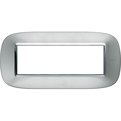 AXOLUTE - PLACCA 4P ALLUMINIO - BTICINO LEGRAND HB4806XC