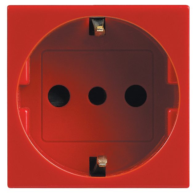 LEGRAND - VELA - PRESA STANDARD TEDESCOP30 ROSSA - LEG 682875