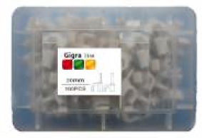 GRAFFETTA PLAST.DIAM.7 GRIGIO BOX DA 100PZ - GIGRA LINE CV7/100