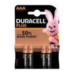 Batteria Pila Alcalina MiniStilo AAA PLUS POWER in blister da 4 MN2400 - DURACELL DU0200