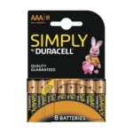 Pile Batterie Simply Alcalina MiniStilo 8 Pezzi Mn 2400 - DURACELL DU033