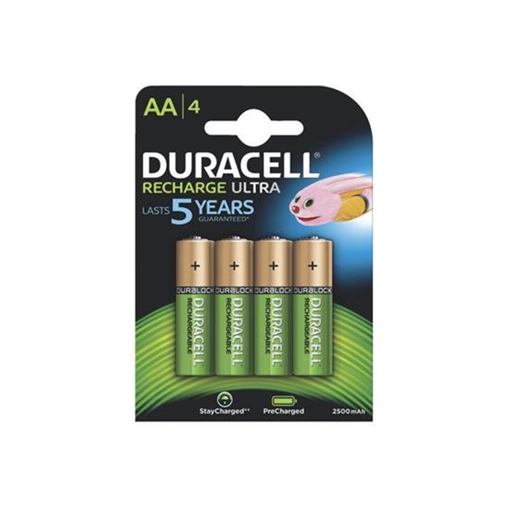 Batterie ricaricabili Precaricate Stilo 2400 mAh AA blister da 4 - DURACELL DU75