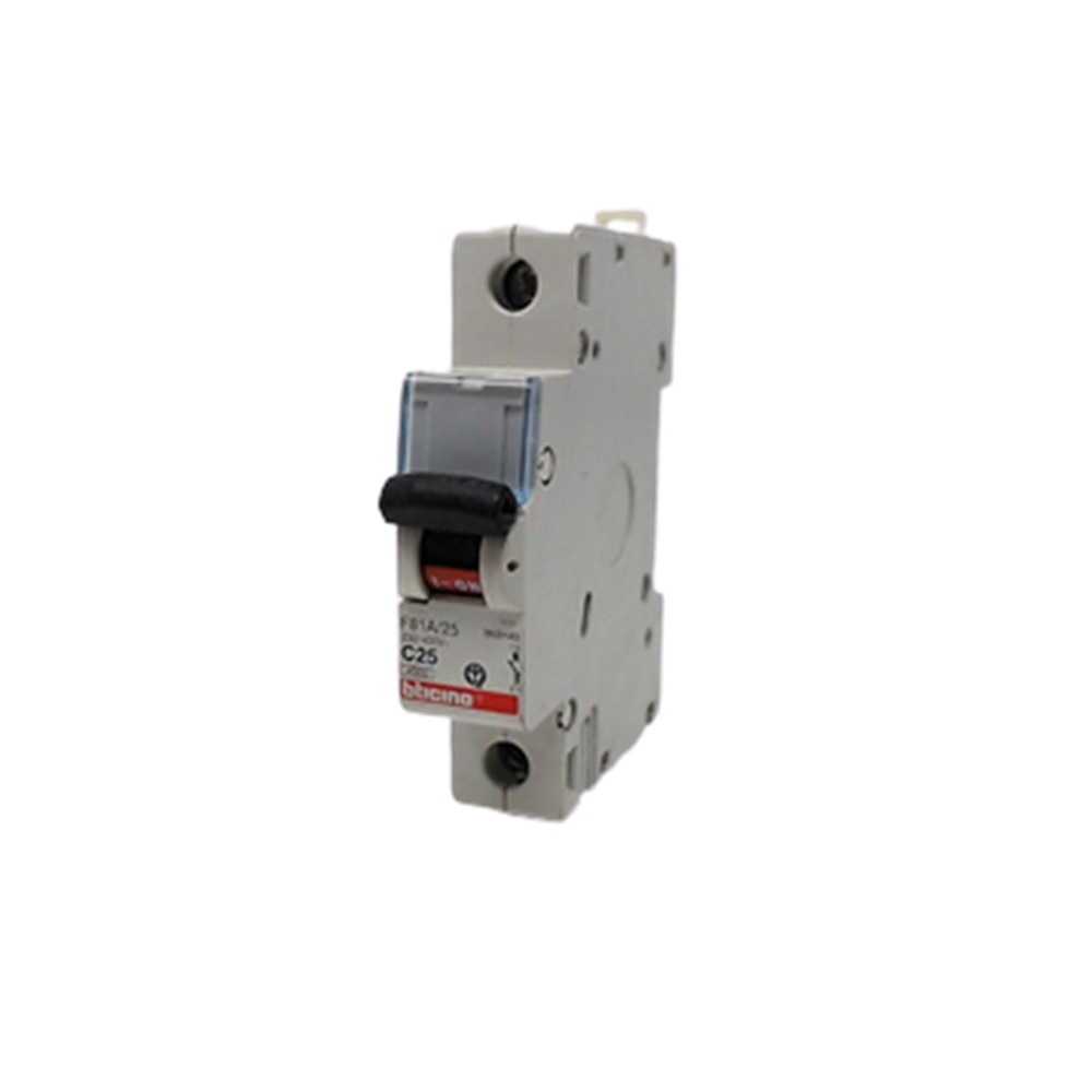 Interruttore magnetotermico 1P 25A 4,5KA 1 modulo  - BTICINO LEGRAND F81A/25