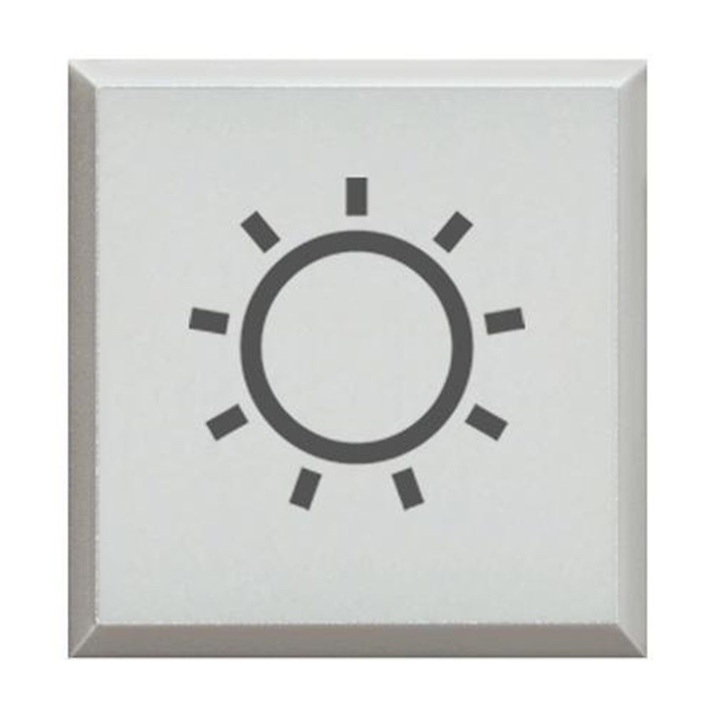 DIFFUSORE COPRITASTO BIANCO CON SIMBOLO LAMPADA PER PULSANTE LUMINOSO AXOLUTE - BTICINO LEGRAND H4920BLA