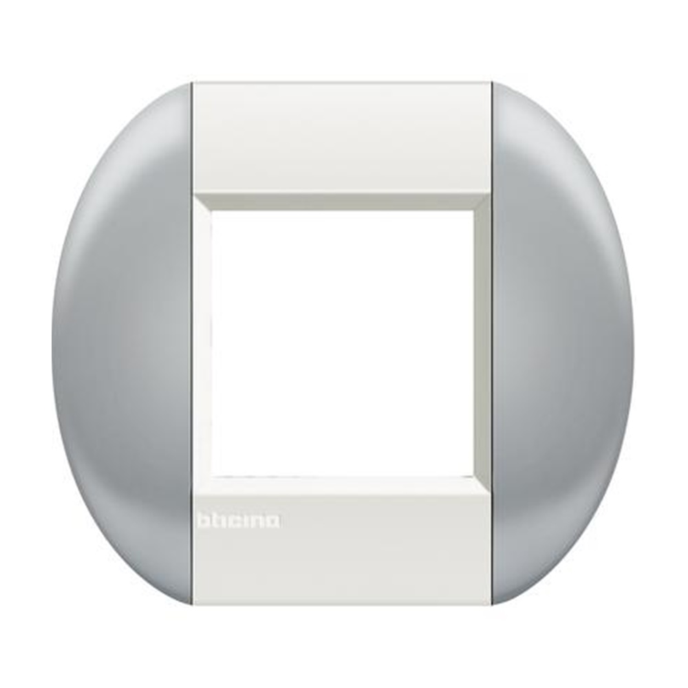 Placca Tonda 2 moduli twin sky LivingLight - BTICINO LEGRAND LNB4802TS