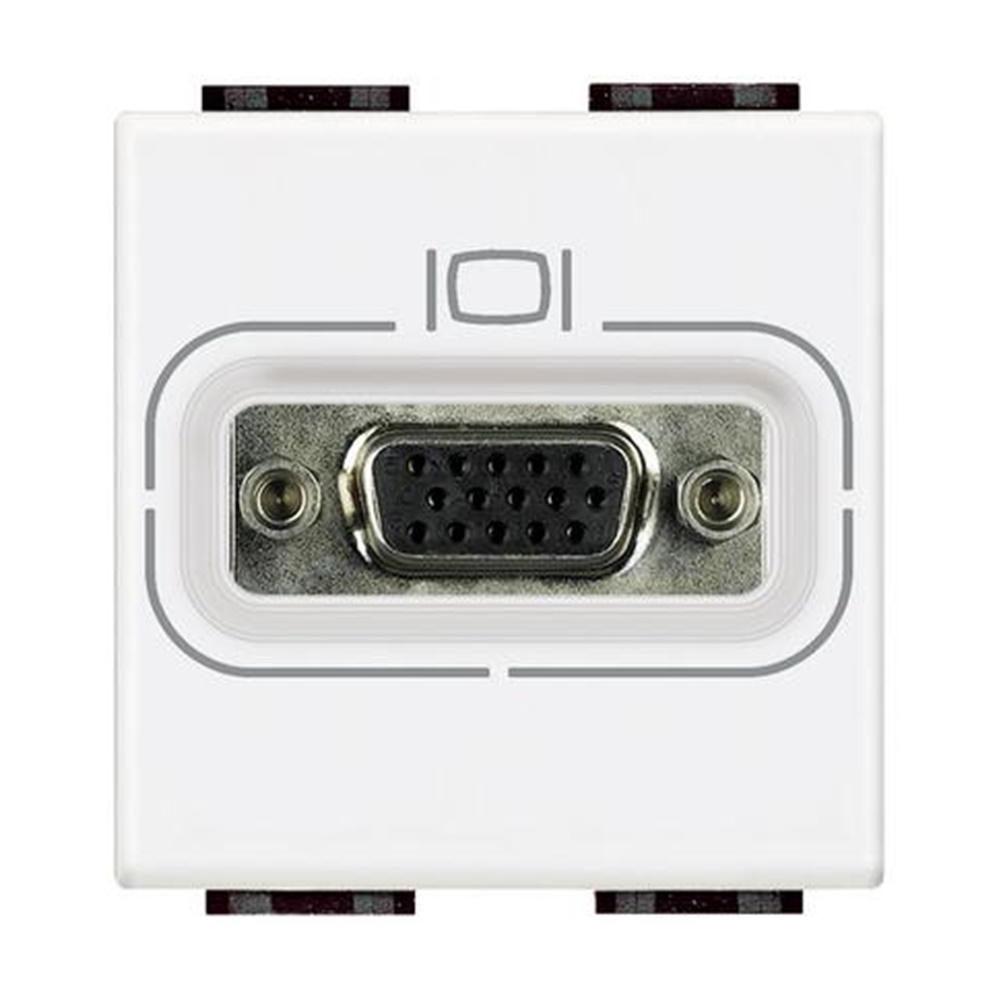 Connettore Presa Video HD15 Bianco Living Light - BTICINO LEGRAND N4282