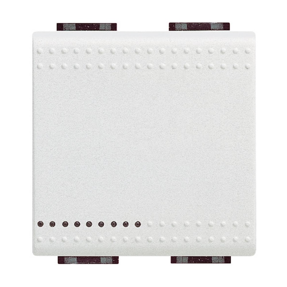 Copritasto illuminabile 2 moduli bianco completo di cerniera Living Light - BTICINO LEGRAND N4911/2