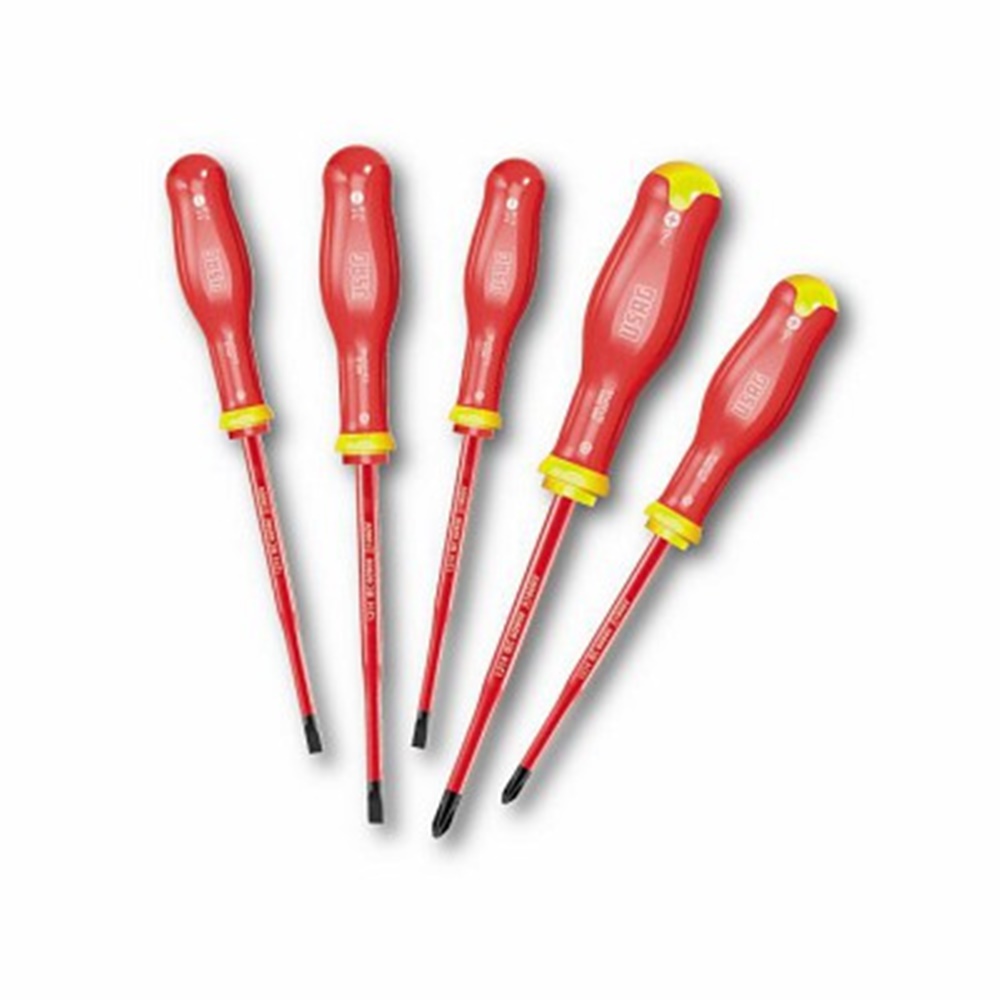 KIT DI 5 GIRAVITI SLIM PER VITI CON INTAGLIO E PER VITI CON IMPRONTA A CROCE PHILLIPS® 1000 V - USAG SWK UTENSILERIE SRL U00910119