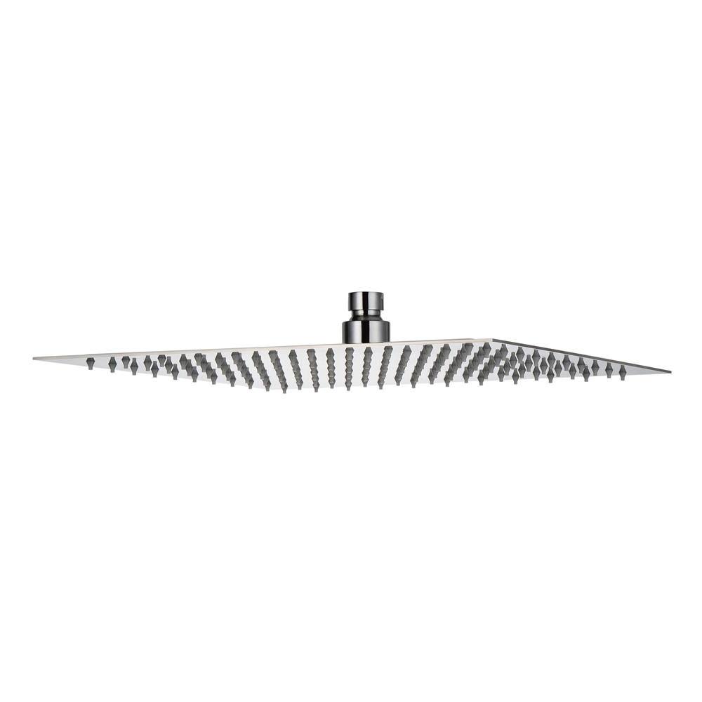 Soffione in inox cromato rettangolare 300x200x2 mm anticalcare, - DAMAST SRL 13994
