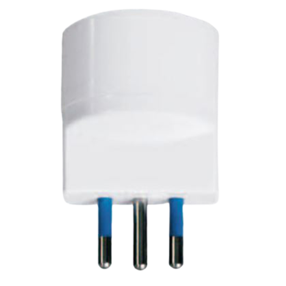 ADATTATORE SPINA S11 10A 2P+T PRESA P30 BIANCO - LUMITEK 30284