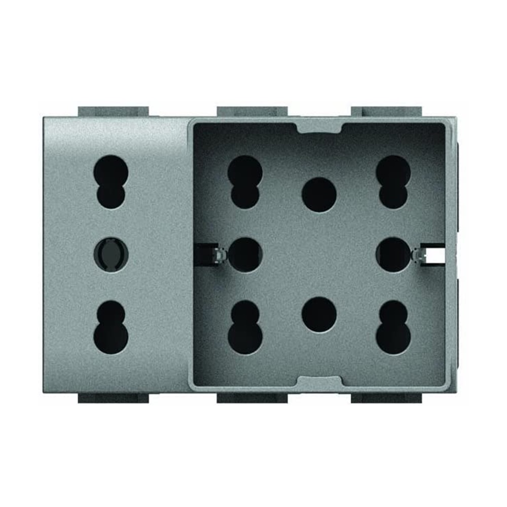 Presa Bivalente Bipasso E Schuko Per Light Tech  - COD. 4BOX.NT.H21.XL