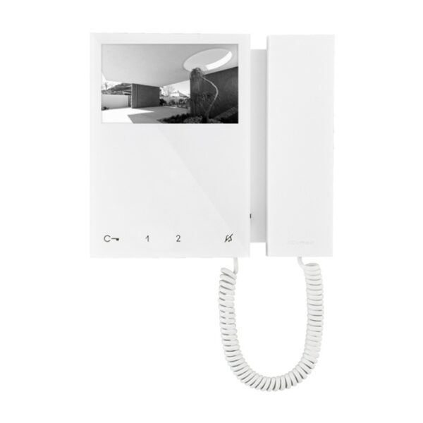 Monitor da parete con cornetta e schermo bianco e nero da 4.3 pollici - COMELIT 6700W
