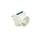 ADATTATORE TRIPLO + SCHUKO 10A - POLIPLAST 300612B