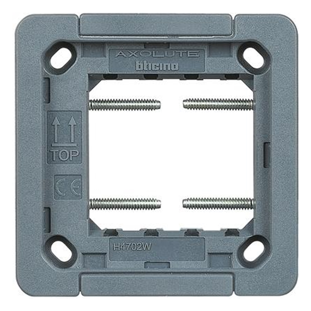 Supporto 2 Moduli Dotato di Protezione Trasparente - BTICINO LEGRAND H4702W