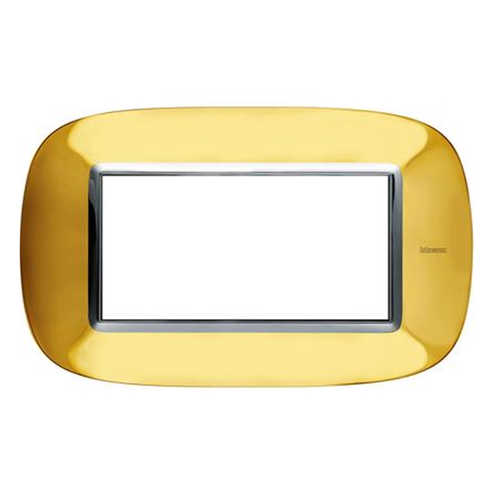 Placca 4 Moduli Axolute Oro Lucido - BTICINO LEGRAND HB4804OR
