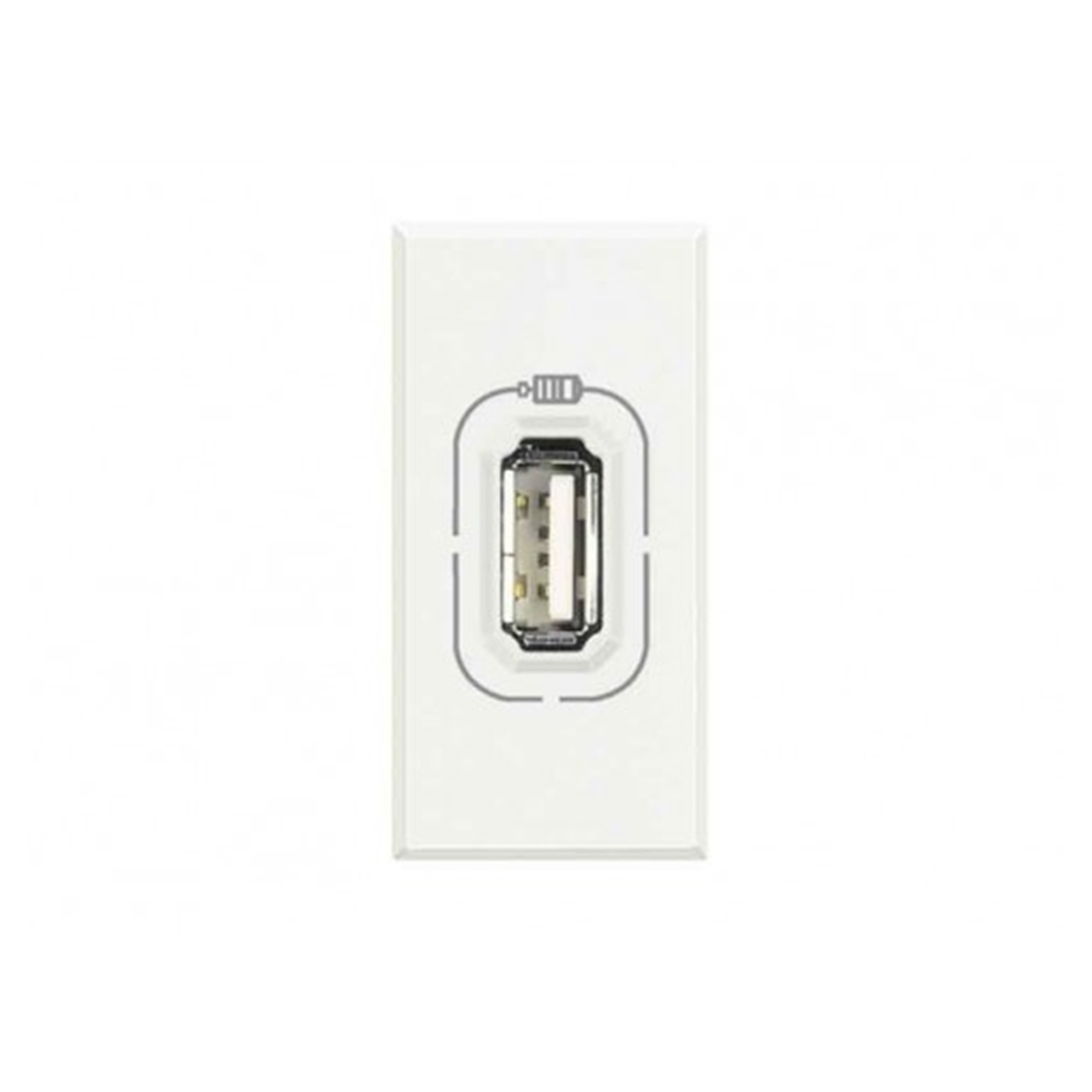 Presa caricatore USB 1 Modulo Axolute Bianco - BTICINO LEGRAND HD4285C