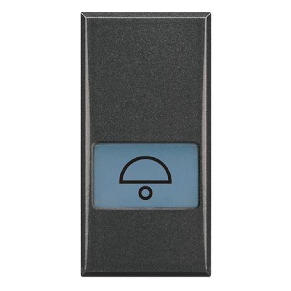 Tasto Serigrafato 'campanello' Illuminabile 1 Modulo Antracite - BTICINO LEGRAND HS4921LD