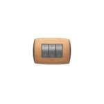 Placca 4 Moduli Vela Rame Striata - LEG 682561