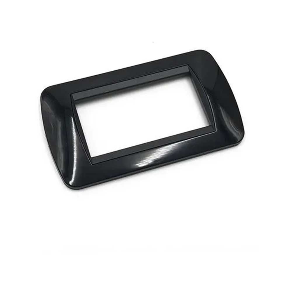 Placca Quadra 4 Moduli Vela Nero Lucido - LEG 685647