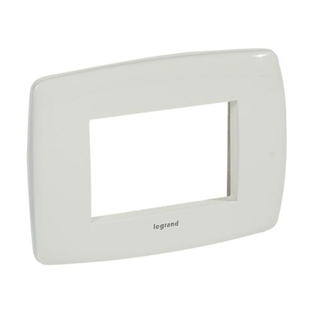 Placca Tonda Metal 3 moduli Vela Bianca - LEG 685827