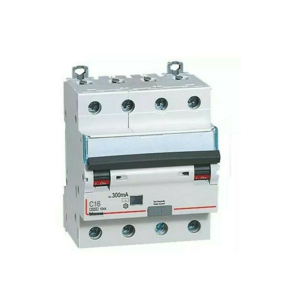 Interruttore Magnetotermico Differenziale AC 4P 10A 4,5KA 30MA 4MD - BTICINO LEGRAND G8843A/10AC
