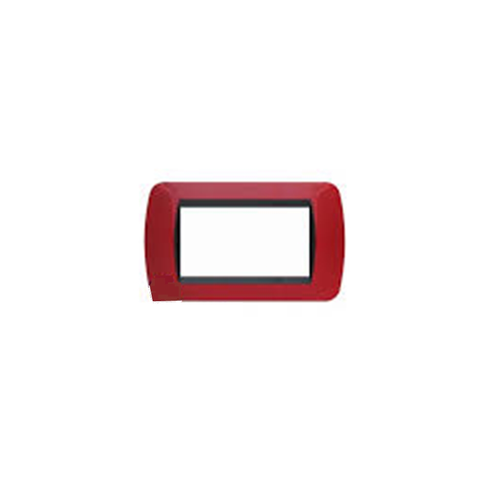 Placca 4 Posti Living International Rosso Solid - BTICINO LEGRAND L4804RD