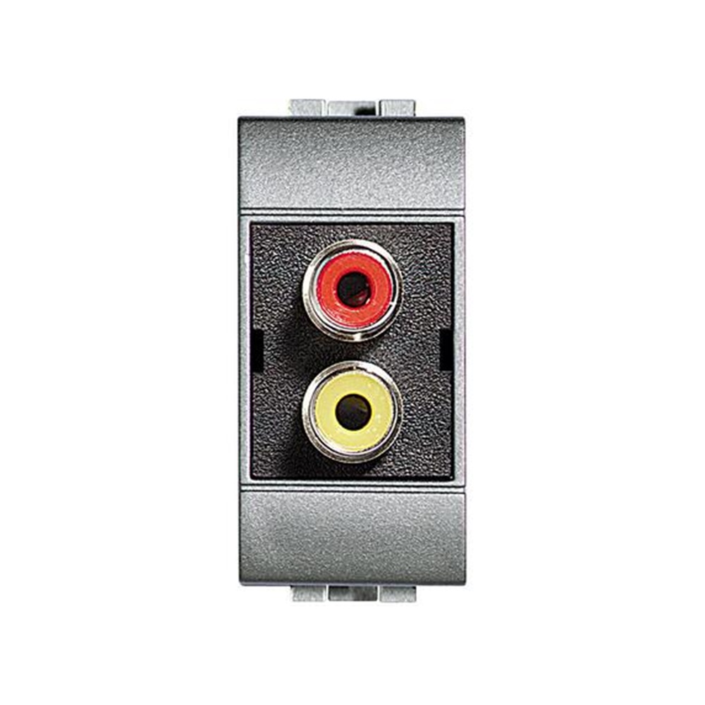 Doppio Connettore RCA Livinglight Tech - BTICINO LEGRAND NT4269R
