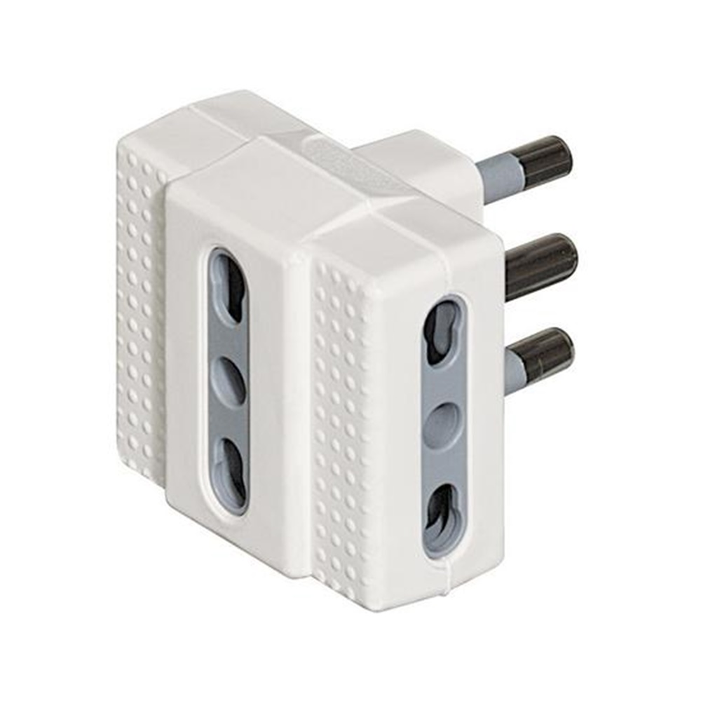 Adattatore Tris Bipasso 16A Bianco - BTICINO LEGRAND S3604DE