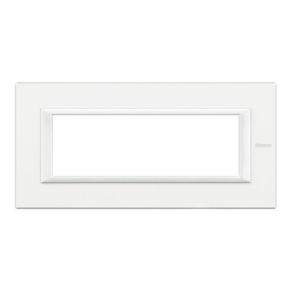 Placca 6 Moduli Axolute Bianco Monochrome - BTICINO LEGRAND HA4806HD