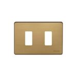 Placca 2 Posti per Scatola Tonda Bronzo - BTICINO LEGRAND 503/12B
