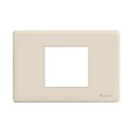 Placca Resina 1 Modulo Quadrato + 1 Modulo - BTICINO LEGRAND 503/41NR
