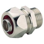 Raccordo metallico per guidacavi metallo plastici di diametro 15,5mm con Filettatura GAS - LEG 82005