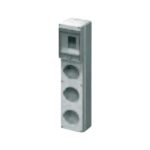 Quadro di distribuzione preforato per 3 prese verticali 4 moduli - ELETTROCANALI SERIE CIVILI EC69012