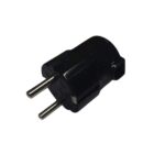 Spina Schuko 90° Nero 16A - ELETTROCANALI SERIE CIVILI ECK33318
