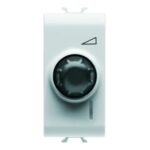 Regolatore Elettronico Rotativo 230V Ac 50/60HZ - Resistivo 100-500W - 1 Modulo Chorus Bianco - GEW GW10561