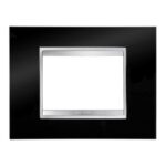 PLACCA A TRE POSTI DI COLORE NERO - GEW GW16203TN