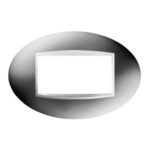 PLACCA A QUATTRO POSTI DI COLORE CROMO - GEW GW16304MC