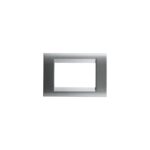 PLACCA A SEI POSTI COLORE TITANIO METALLIZZATO - GEW GW32016