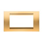 PLACCA A QUATTRO POSTI COLORE ORO ANTICO - GEW GW32064