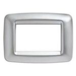 PLACCA A TRE POSTI DI COLORE CROMO SOFT - GEW GW32753