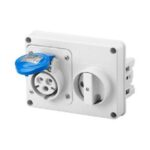 Presa Interbloccata Verticale Stagna Con Fondo 3P+T 16A 230V 9H SBF - GEW GW66205