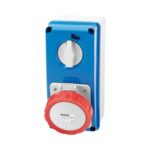 Presa Fissa Interbloccata Verticale - Con Fondo - Senza Base Portafusibili - 3P+N+T 16A IP67 - GEW GW66209